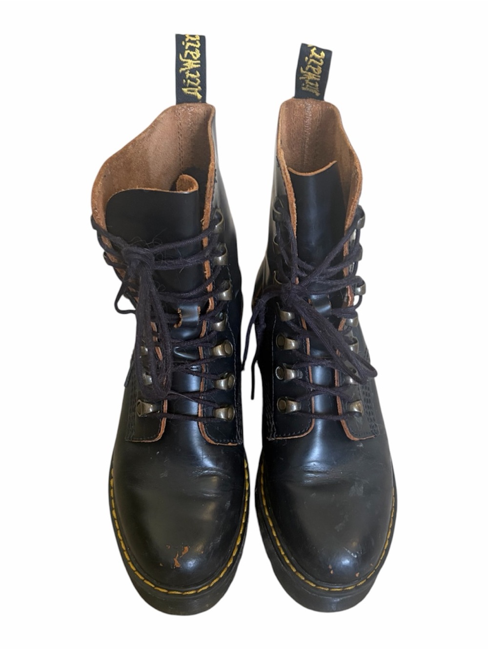 Dr Marten’s Leona Platform Moto Boots